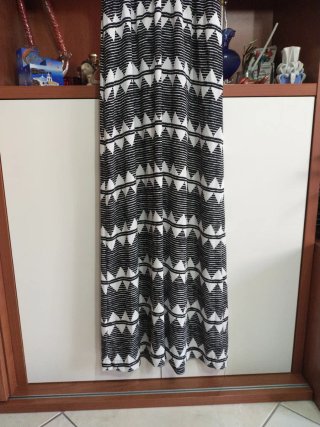 Maxi vestito fantasia geometrica