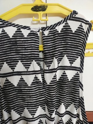 Maxi vestito fantasia geometrica