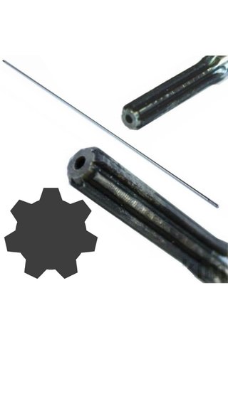 Asta trasmissione 7 Denti Ø8mm 76 cm per decespugl