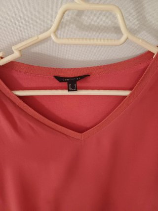 Blusa fluida CORTEFIEL roja