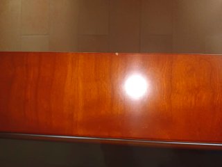 Mesa de centro madera maciza y cristal