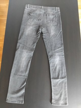 Pantalón vaquero gris elástico skinny