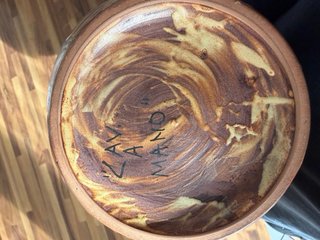 Vaso Ceramica Dipinto Mano Multicolore