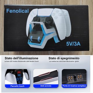PS5 joystick charging dock - Nuovo