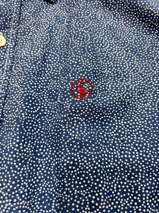 Camisa EL GANSO azul con puntitos IMPECABLE