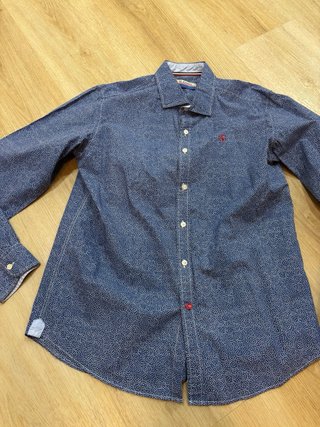 Camisa EL GANSO azul con puntitos IMPECABLE
