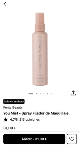 Fenty Beauty You Mist - Spray Fijador Maquillaje