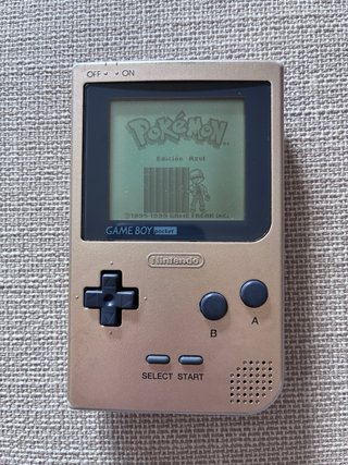 Nintendo Game Boy Pocket Gold metacrilato