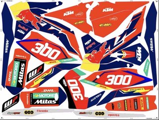 Kit Vinilos Holográfico KTM