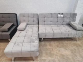 LIQUIDACIÓN - HERMOSO SOFÁ CAMA CHAISE LONGUE