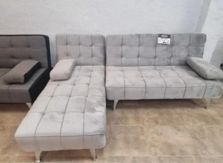 .OFERTA - HERMOSO SOFÁ CAMA CHAISE LONGUE.