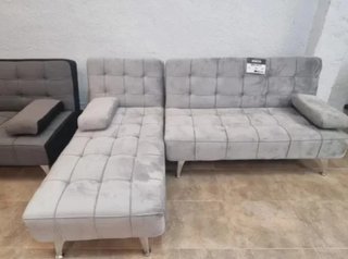 OFERTA - HERMOSO SOFÁ CAMA CHAISE LONGUE