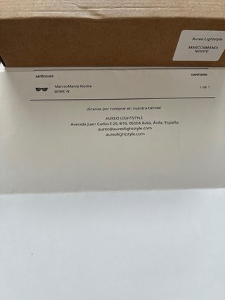 Gafas Aureolightstyle MarcosMania Noche