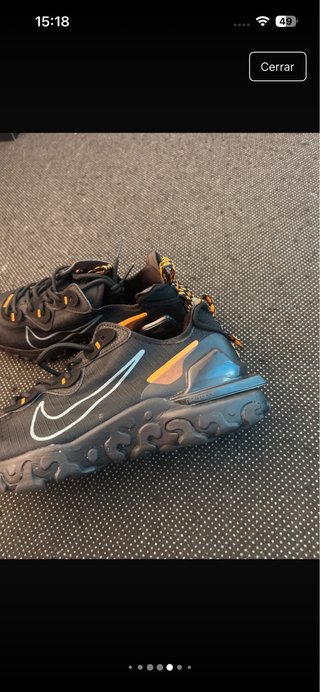 Nike React Vision Negro Naranja
