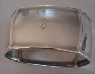Anillos para servilletas plateados