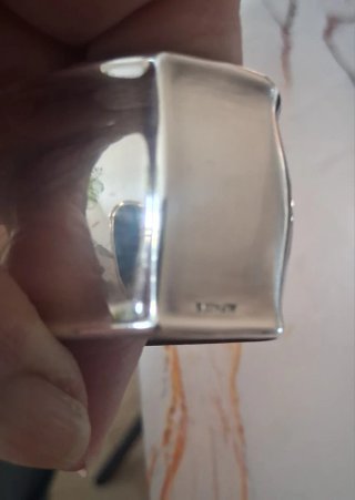 Anillos para servilletas plateados
