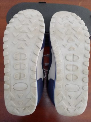 Zapatillas niño azul y blanco