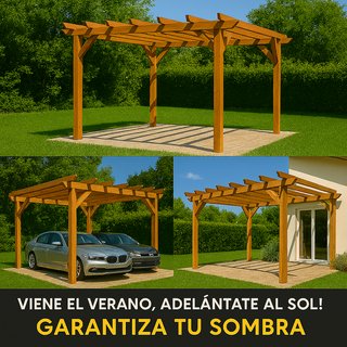 Pérgolas de madera para verano