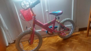 Bicicleta Barbie 16 para niña