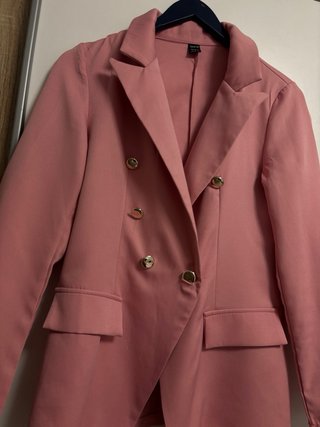 Chaqueta rosa doble botonadura Talla S-M
