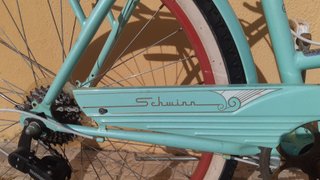 Bicicleta estilo cruiser color menta
