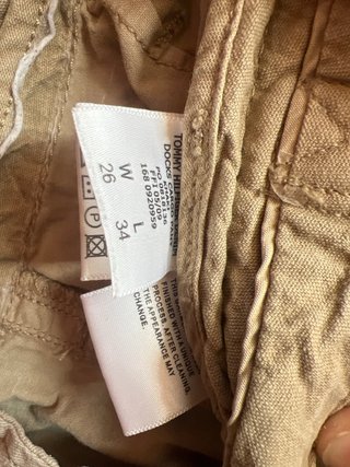 Pantalón Cargo Tommy Hilfiger Talla 34 Beige