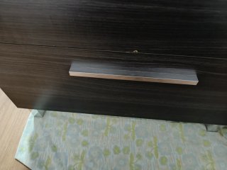 Mueble de lavabo madera y cerámica espejo,estantes