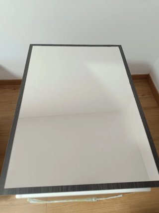 Mueble de lavabo madera y cerámica espejo,estantes