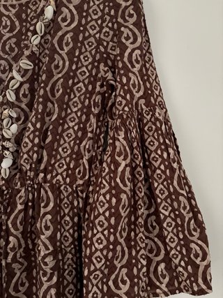 Vestido largo estampado Zara