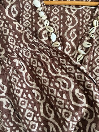 Vestido largo estampado Zara