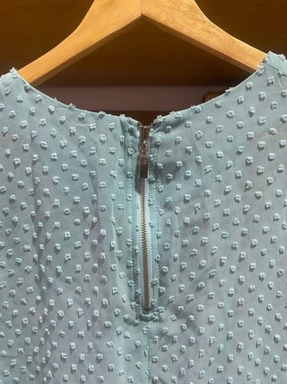 Camisa turquesa semitransparente S/M