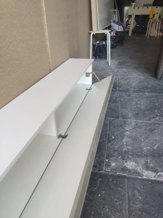 Mueble blanco madera para comedor