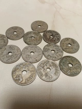 20 Monedas 25 Cts.España (1925-1927 -1934)
