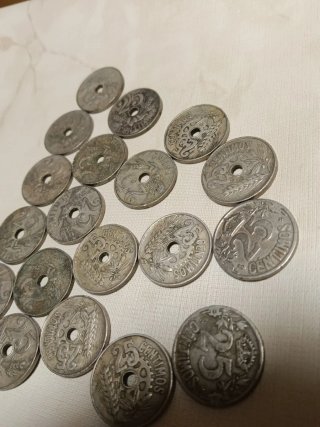 20 Monedas 25 Cts.España (1925-1927 -1934)