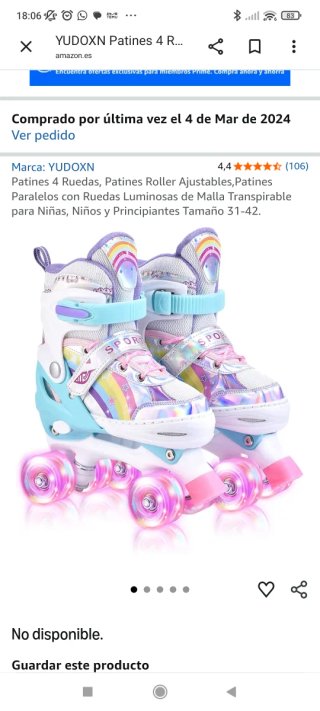 Patines de 4 ruedas infantiles
