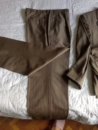 Traje lana marrón claro Talla 52