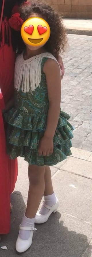Traje de flamenca niña 3-5 años exclusivo