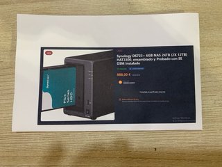 NAS Synology DS723+ 24TB (2x 12TB) servidor