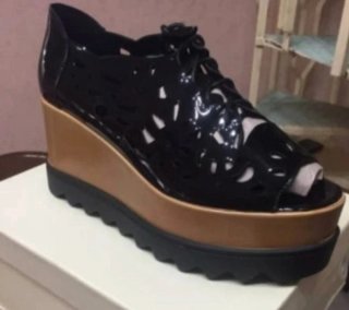 Scarpe Platform Cut-Out Nere 39