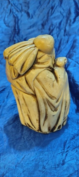 Statuetta cinese in osso - Bonzo