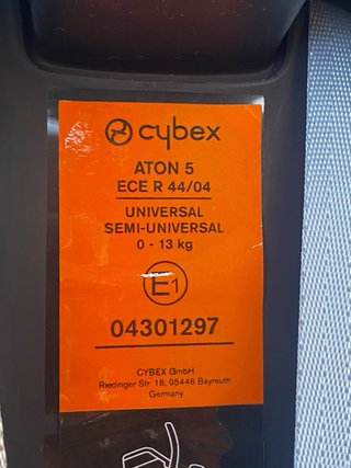 Cybex Aton 5 Silla Bebé - 0-13 kg