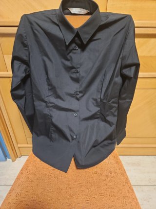Lote 4 Camisas Hostelería Mujer Negras