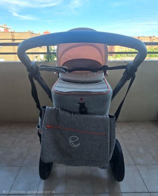 Cochecito Bebé Jané Muum Rosa/Gris