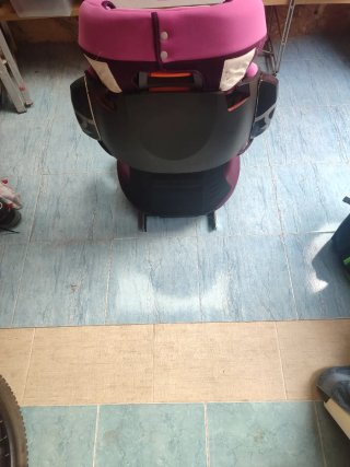 Silla de coche Cybex rosa y morada