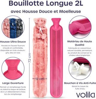 Bolsa de agua caliente Volila 2L larga