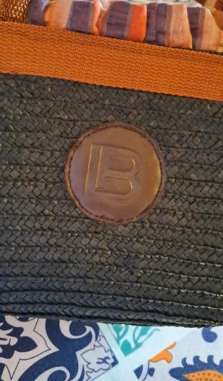 Borsa paglia Laura Biagiotti nera