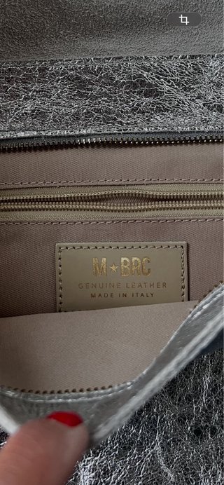 Borsa Braccialini pelle argentata