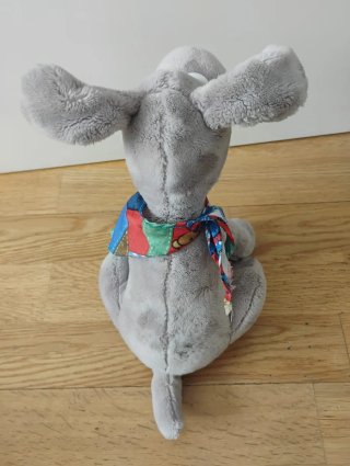 Peluche Perro Gris