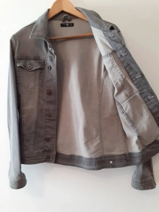 Giacca jeans uomo grigia taglia M