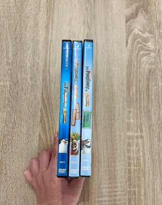 Lote 3 DVDs Los Pingüinos de Madagascar